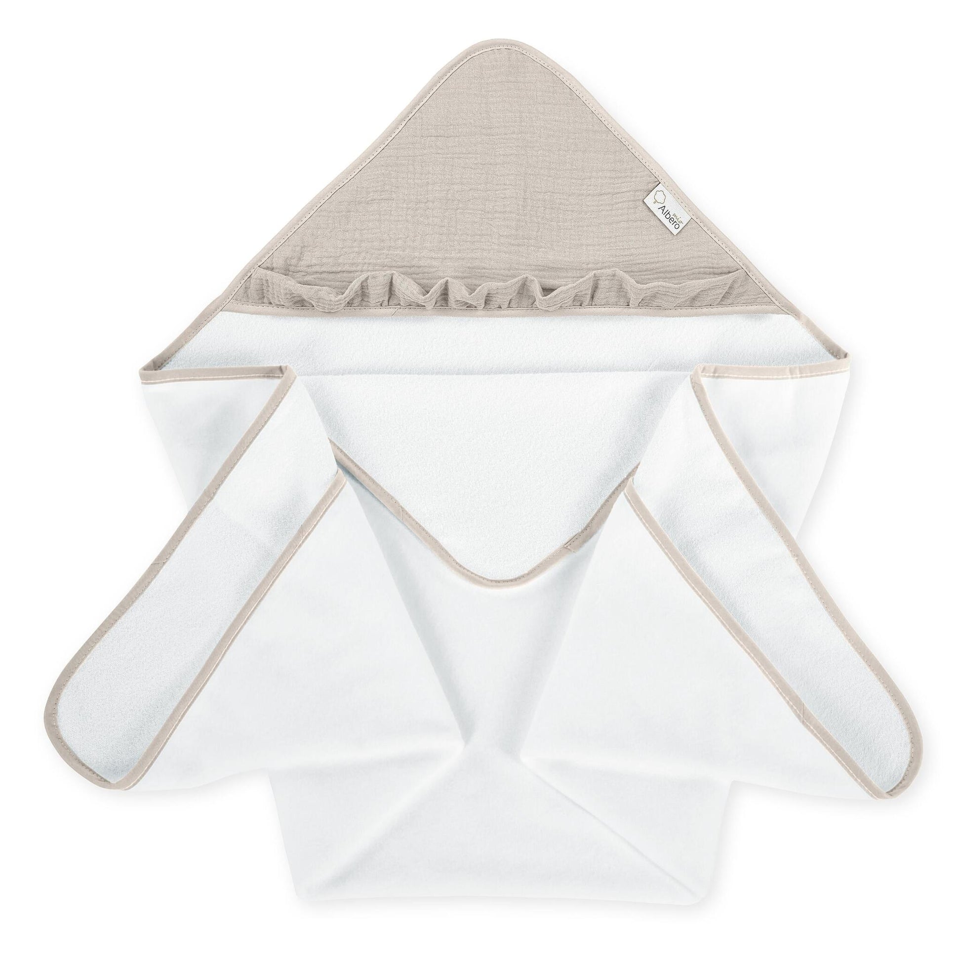 Maxicapa De Baño Para Bebés Cotton Color Beige_0