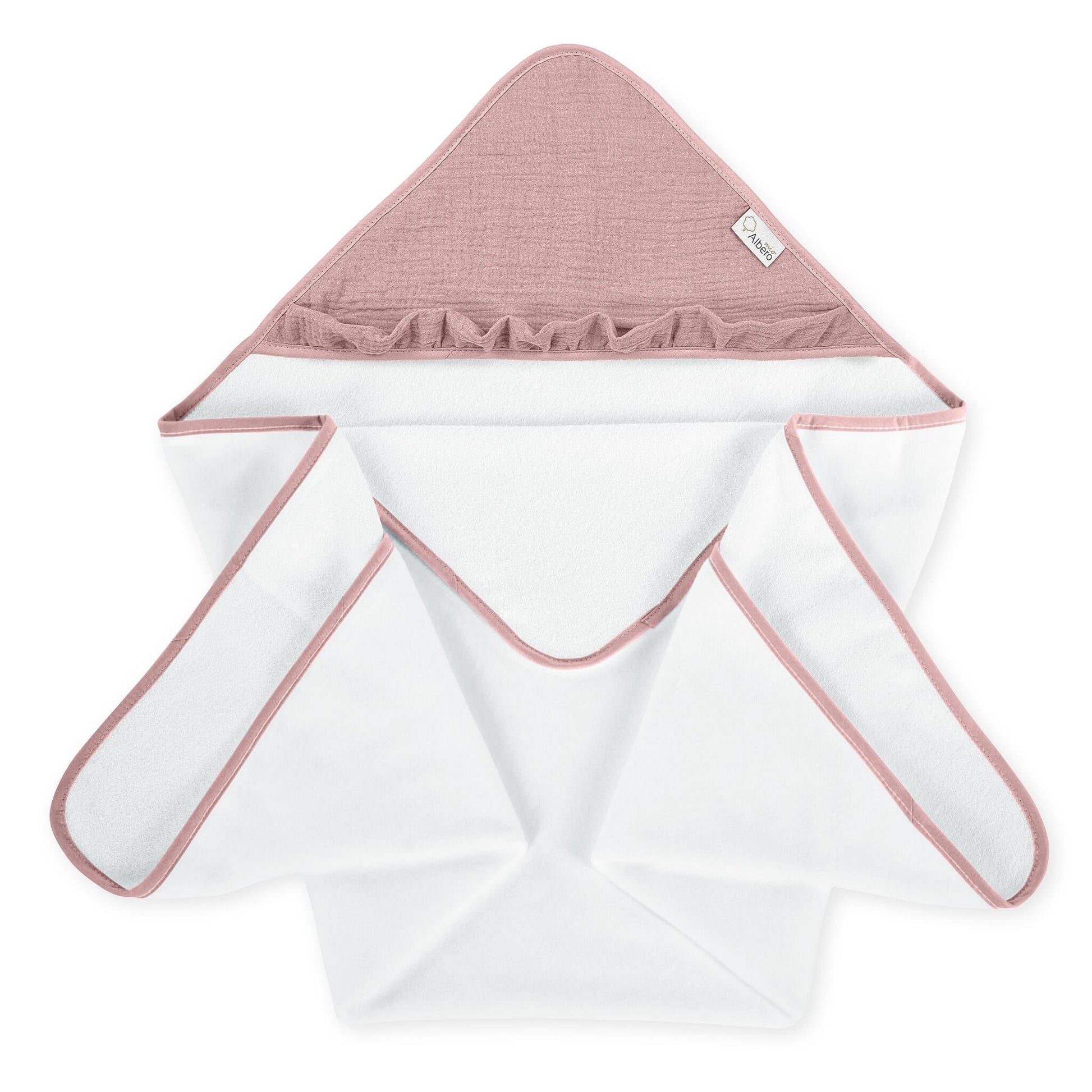 Maxicapa De Baño Para Bebés Cotton Color Rosa_2