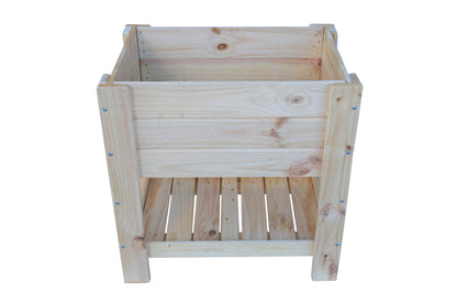 Mesa De Cultivo De Madera 79x56x80cm 95l El Sotillo Natural-madelea.._0