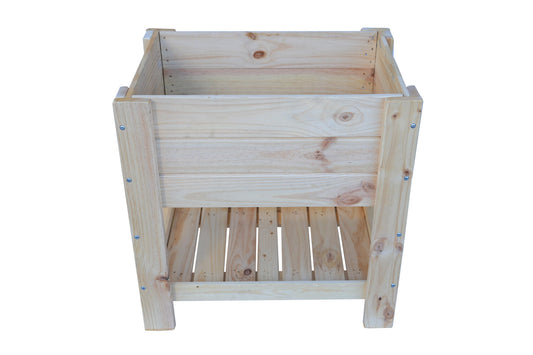 Mesa De Cultivo De Madera 79x56x80cm 95l El Sotillo Natural-madelea.._0