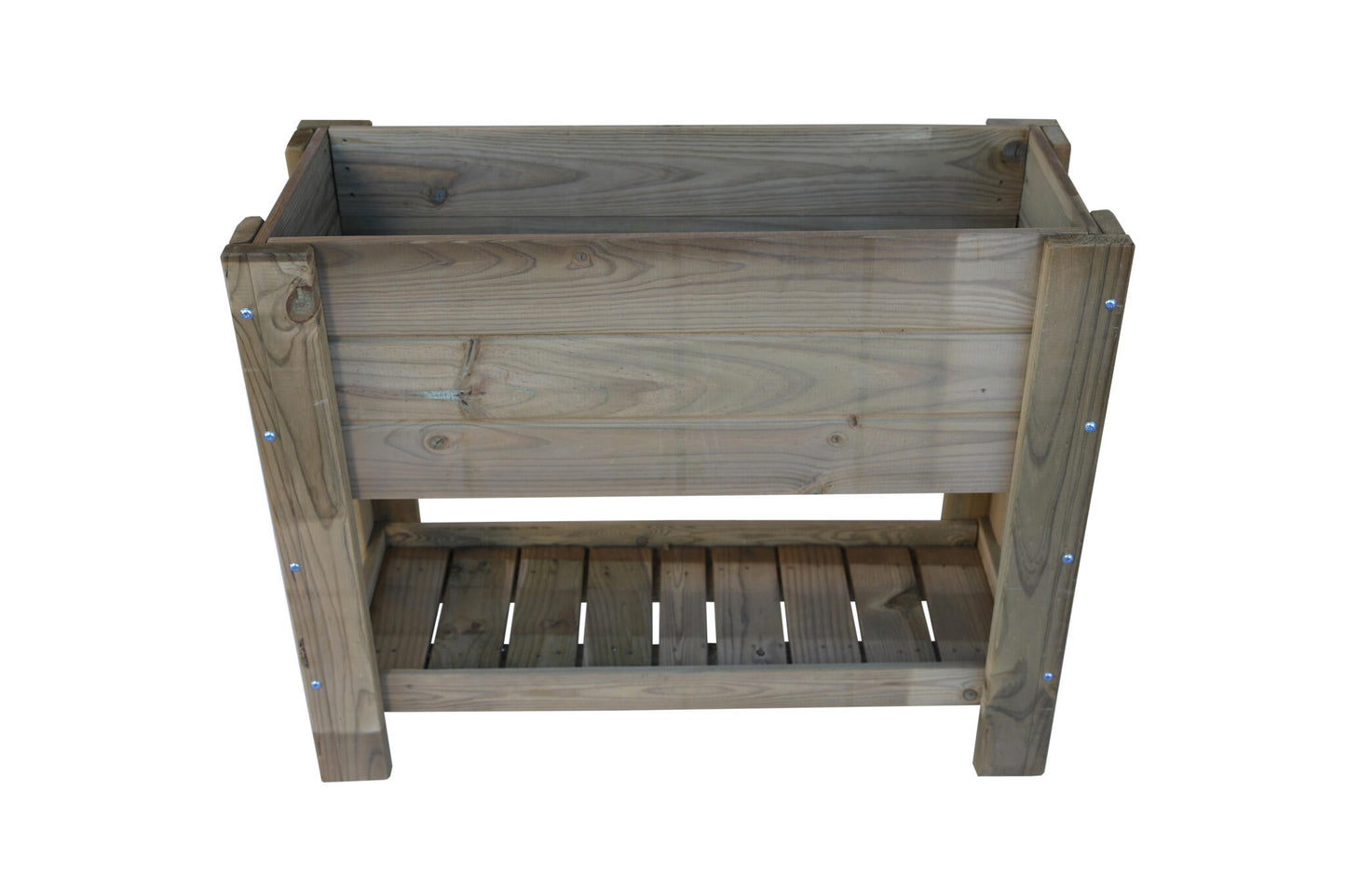 Mesa De Cultivo De Madera 99x39x80 Cm 80l El Sotillo Natural Madelea.._2