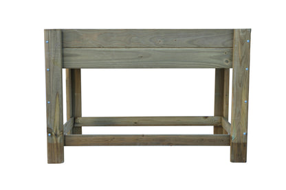 Mesa De Cultivo La Huerta De Madera Tratada Autoclave De 119 X 65 X 80 Cm 115l + Bolsa Geotextil_2