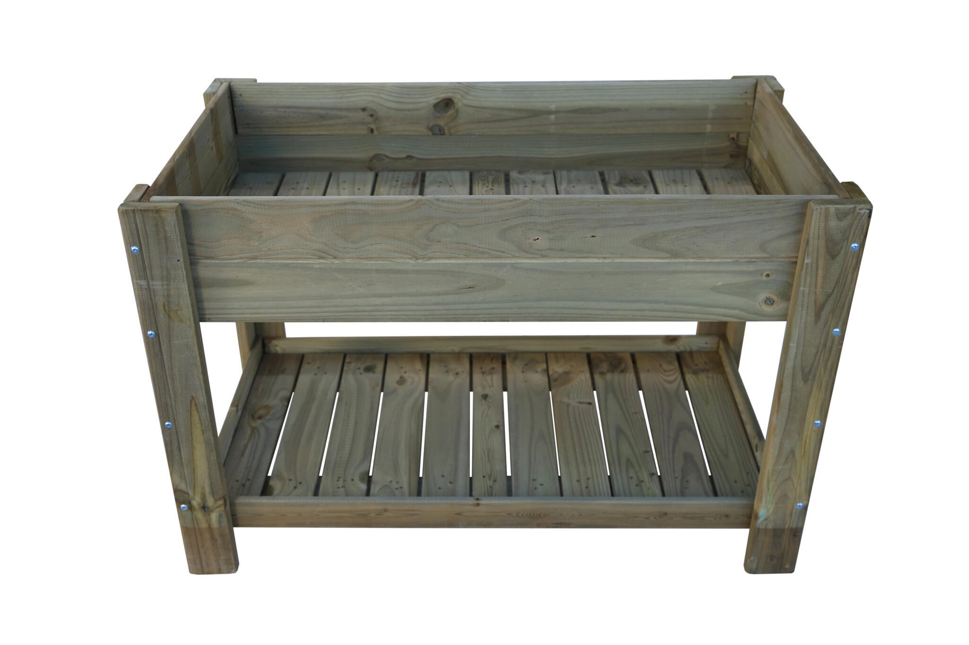 Mesa De Cultivo Los Toscares De Madera Tratada De Autoclave 118 X 64 X 79 Cm 115l Para Exterior + Bolsa Geotextil_0