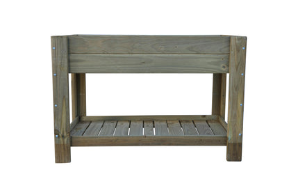 Mesa De Cultivo Los Toscares De Madera Tratada De Autoclave 118 X 64 X 79 Cm 115l Para Exterior + Bolsa Geotextil_2