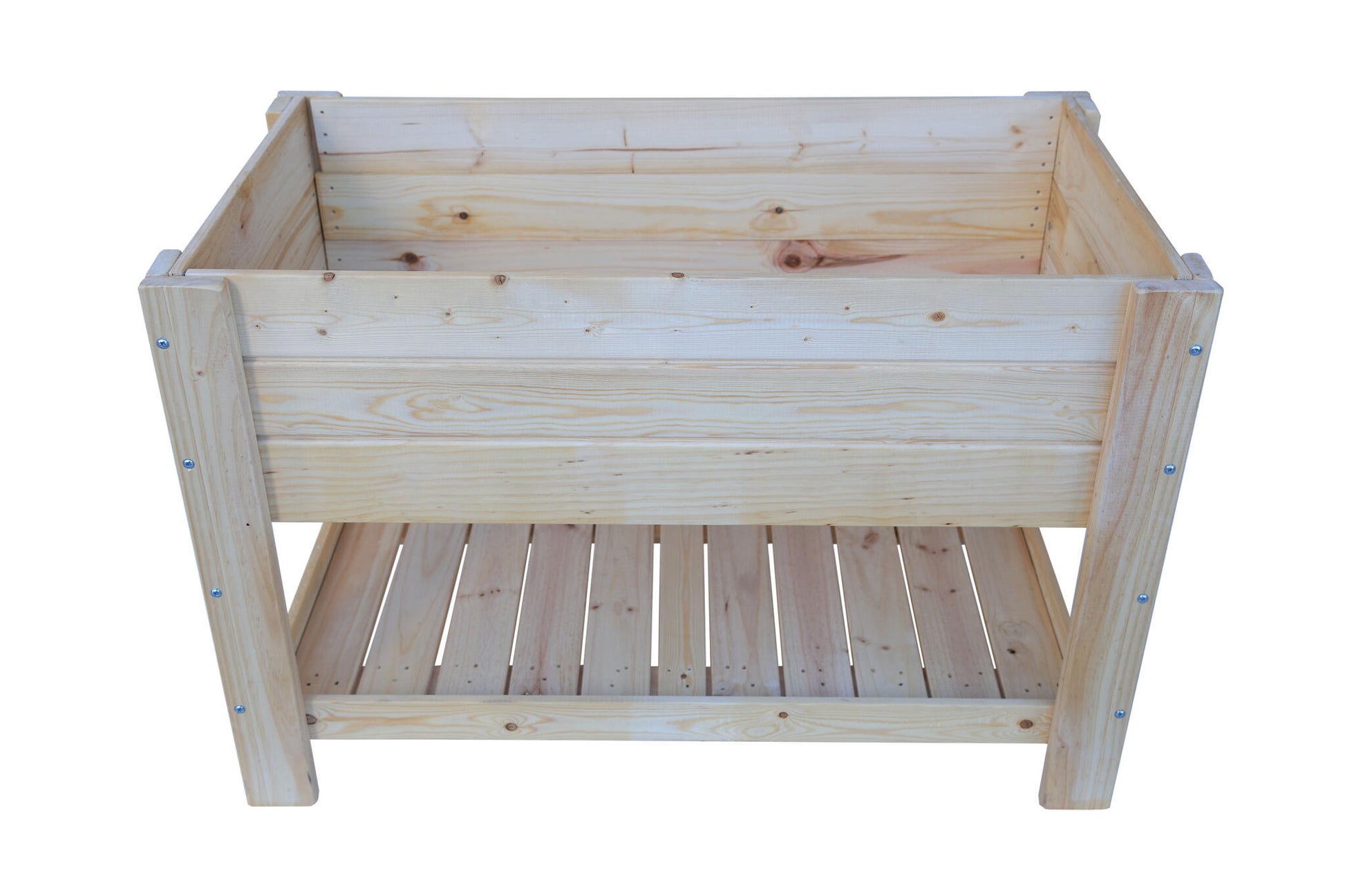 Mesa De Cultivo el Sotillo De Madera Natural 118,5 X 64,5 X 79,5 Cm 180l + Bolsa Geotextil_0