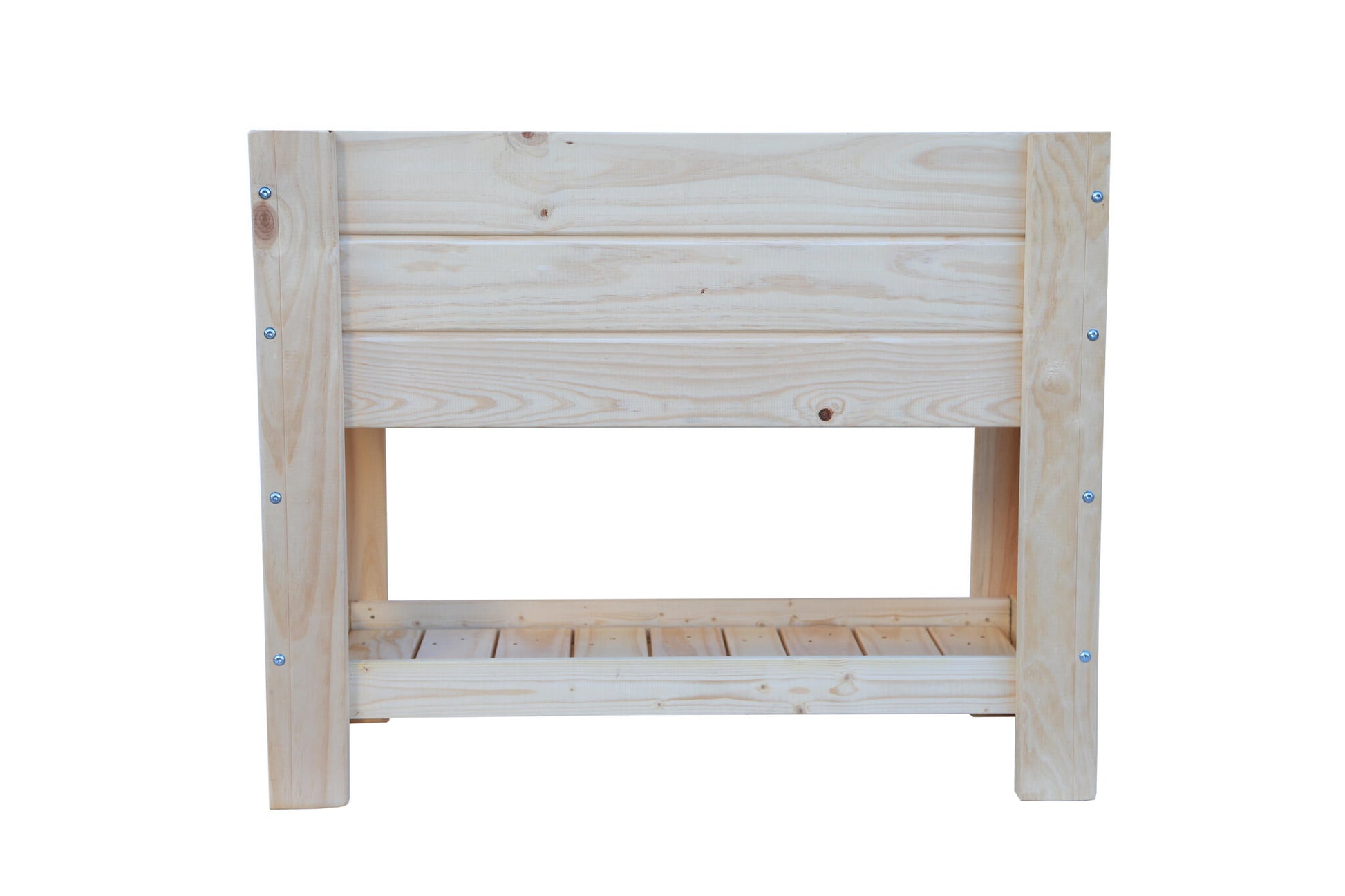 Mesa De Cultivo el Sotillo De Madera Natural 99 X 39 X 80 Cm 80l + Bolsa Geotextil, Huerto Urbano Para Interior.._2