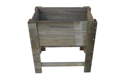 Mesa De Cultivo la Huertezuelade Madera Tratada Autoclave De 79 X 56 X 80 Cm 95l + Bolsa Geotextil_0