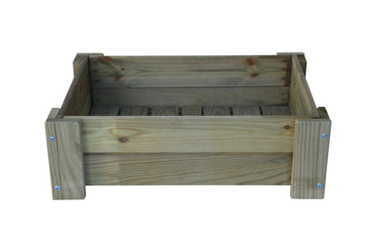 Mesa De Cultivo la Vega De Madera Tratada Autoclave De 79 X 56 X 25 Cm 60l para exterior + Bolsa Geotextil_0