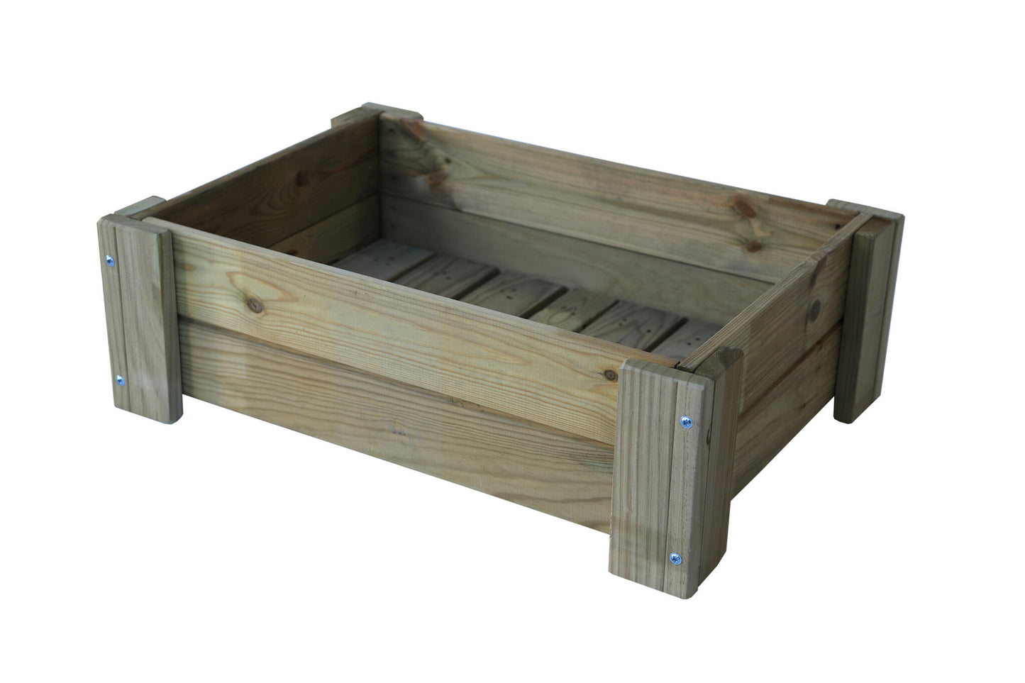 Mesa De Cultivo la Vega De Madera Tratada Autoclave De 79 X 56 X 25 Cm 60l para exterior + Bolsa Geotextil_1