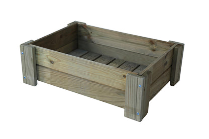 Mesa De Cultivo la Vega De Madera Tratada Autoclave De 79 X 56 X 25 Cm 60l para exterior + Bolsa Geotextil_1