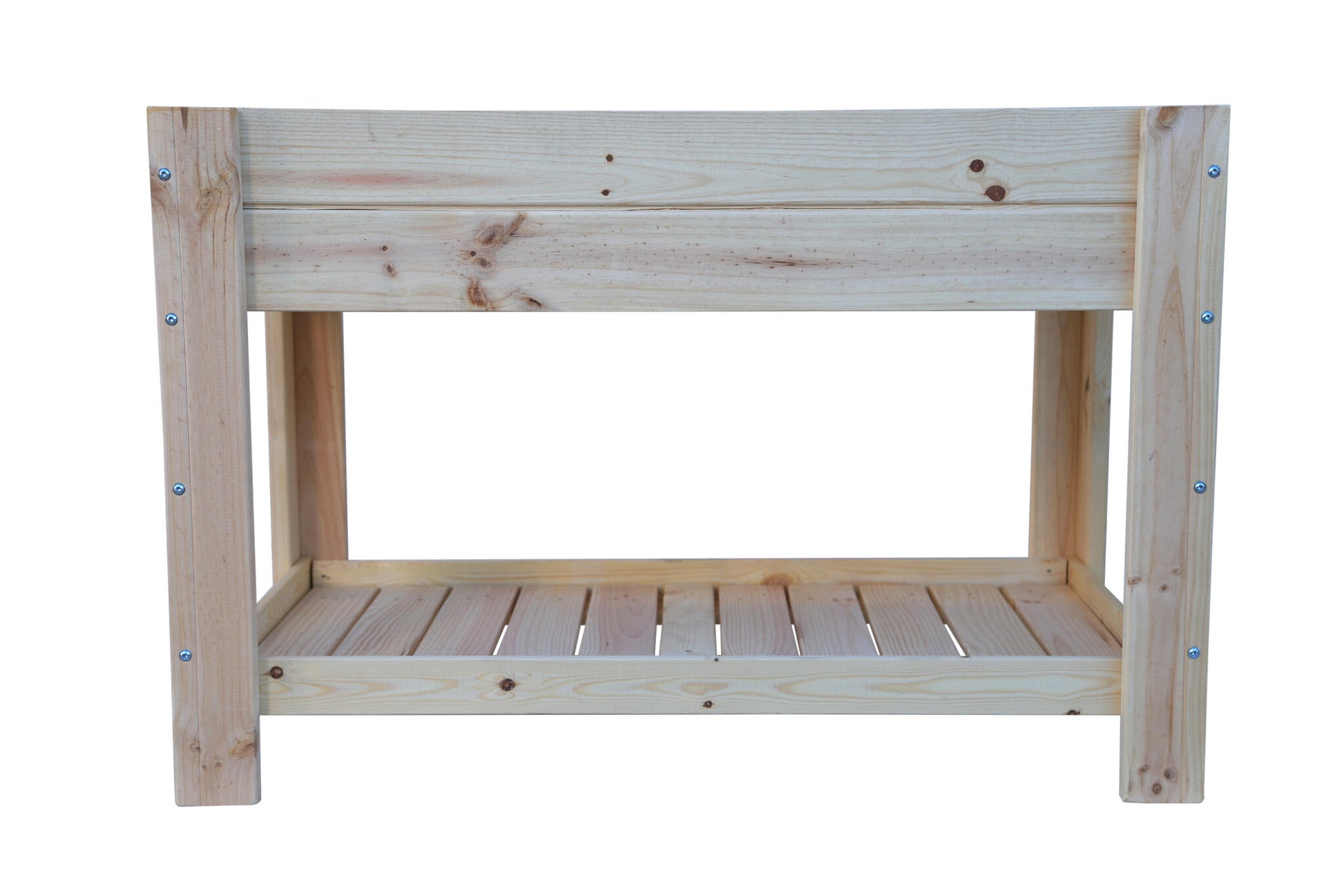 Mesa De Cultivo los Toscares De Madera Natural 119 X 65 X 80 Cm 115l + Bolsa Geotextil, Huerto Urbano Para Interior.._2