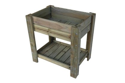 Mesa De Cultivo los Toscares De Madera Tratada Autoclave De 79 X 56 X 80 60l + Bolsa Geotextil_1