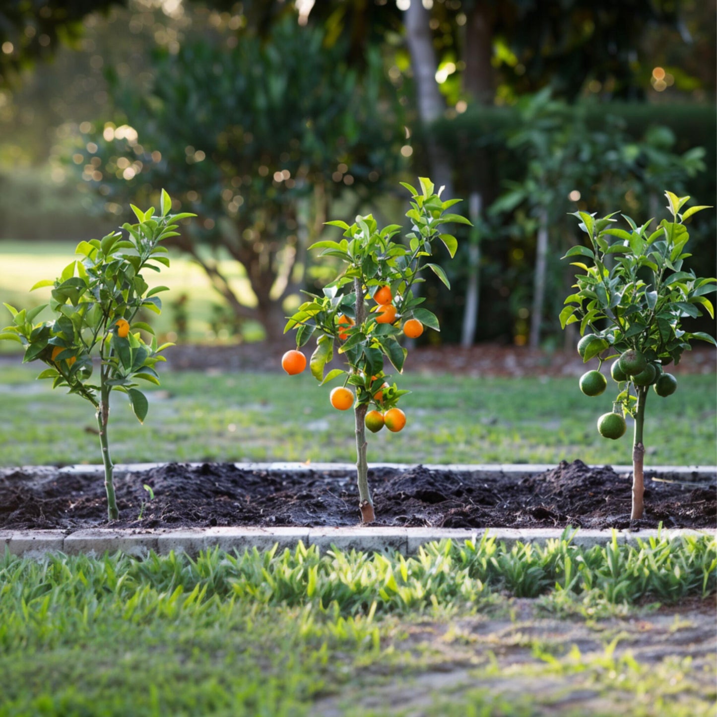 Mezcla De Árboles Frutales - 3 Pzs - Citrus Limon - Altura 25-40cm - ⌀9cm_1