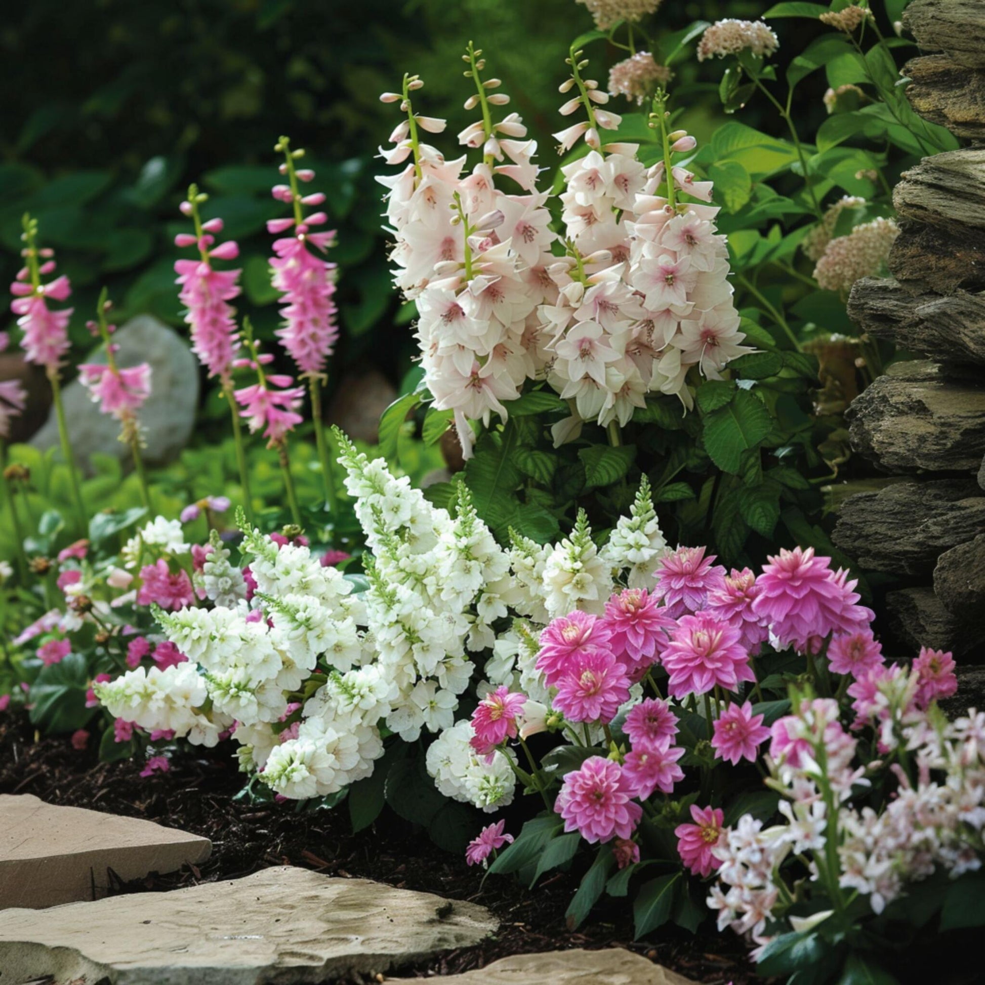 Mezcla De Bulbos De Flor Púrpura - 250 Pzs - Dahlia Gladiolus Freesia Oxalis_1