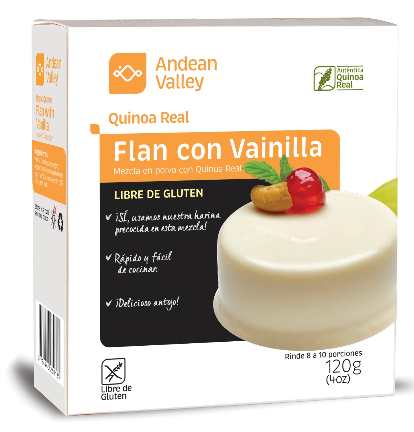 Mezcla En Polvo Para Flan De Quinua Real Con Vainilla_0
