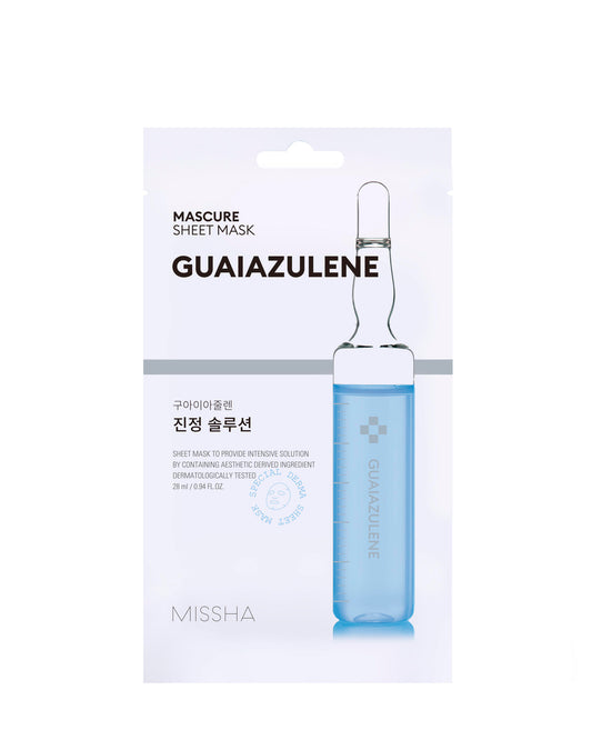 Missha Mascure_calming_solution_sheet_mask_[guaiazulene]_0