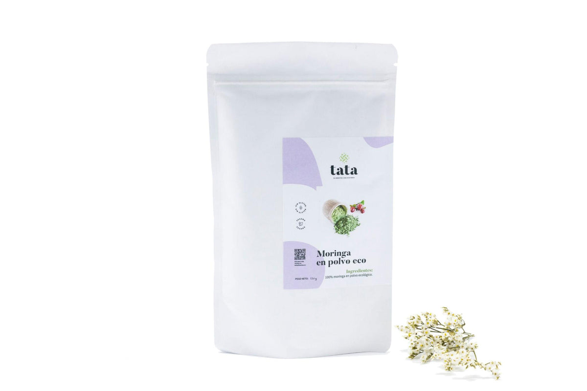 Moringa en polvo ecológica, hoja molida para batidos, zumos y yogures 150 g_0