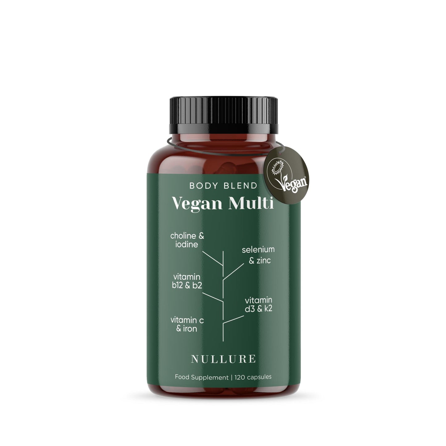 Multivitaminas veganas all-in-one nullure – b12, d3, k2, hierro y zinc para dieta vegana (4 meses)_1