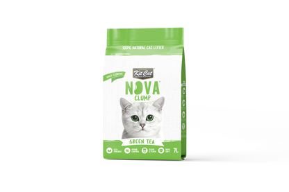 Kit Cat Arena Eco Nova - Green Tea 7 L Arena para gatos