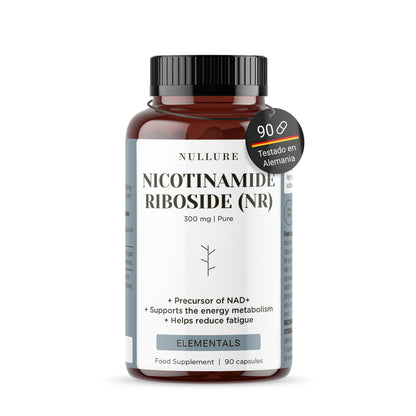 Nad nicotinamide riboside 300mg nullure – boost nad+, energía y longevidad, clean label (90 cápsulas)_0