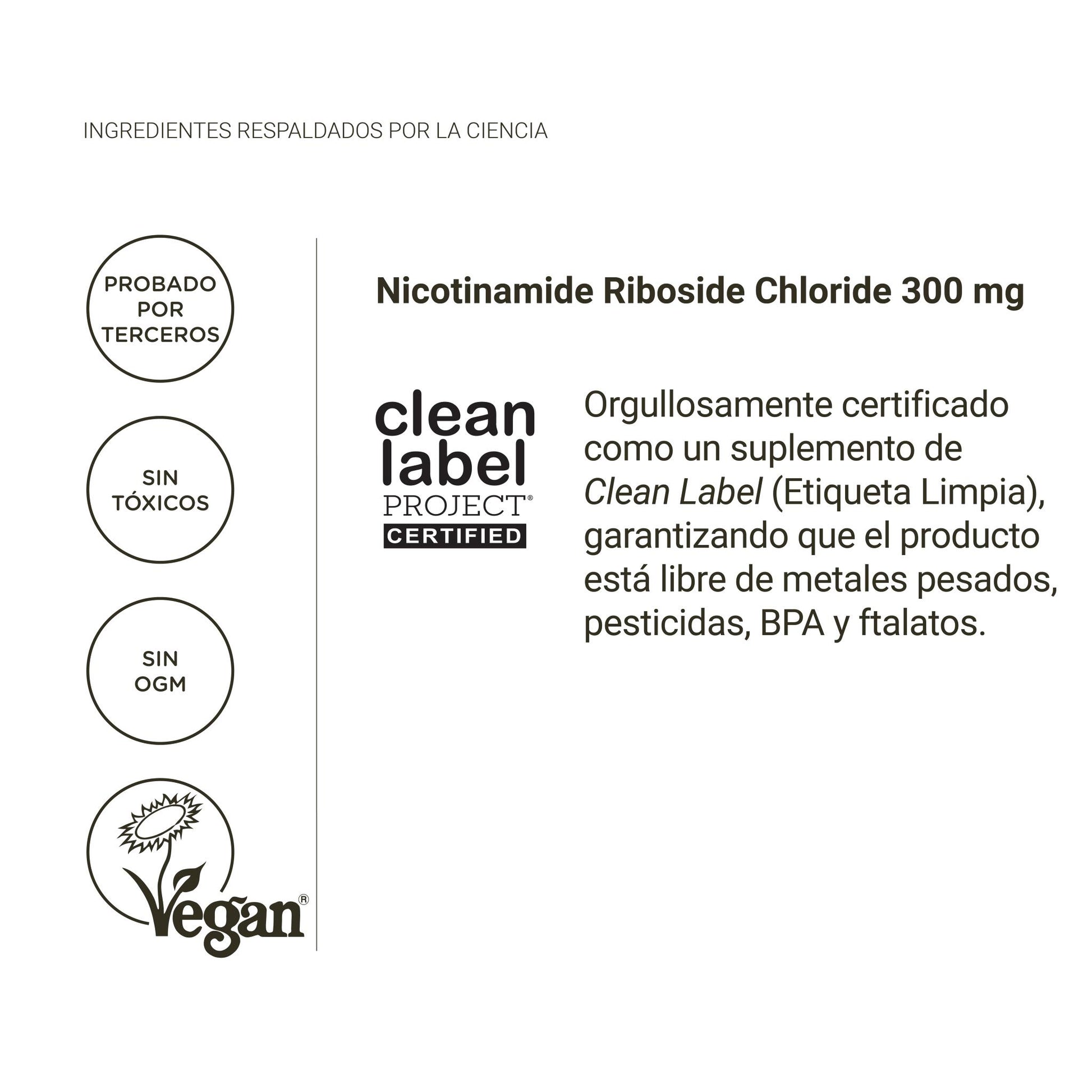 Nad nicotinamide riboside 300mg nullure – boost nad+, energía y longevidad, clean label (90 cápsulas)_2