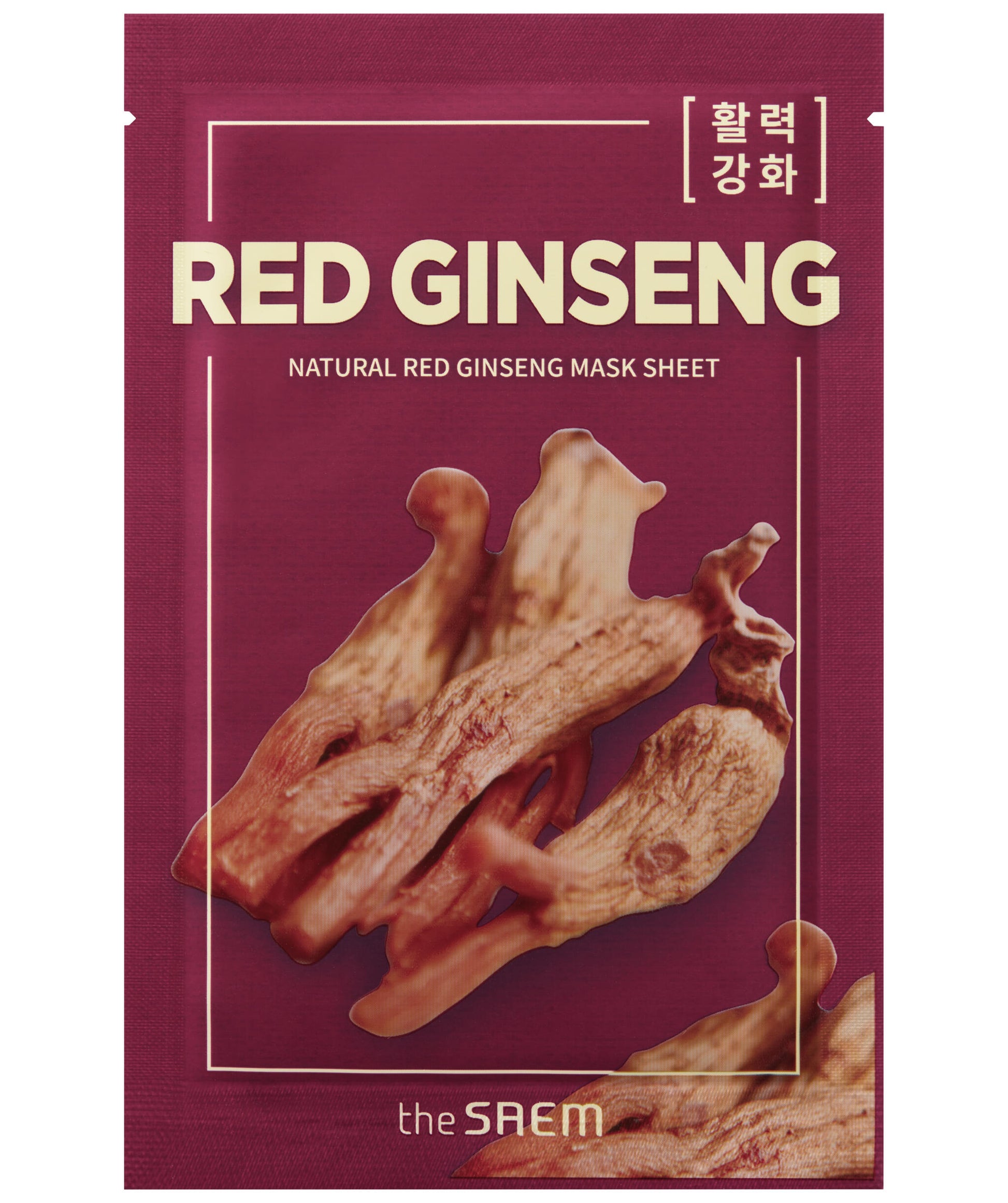 Natural Red Ginseng Mask Sheet _ Mascarilla Ginseng Rojo_21ml_0