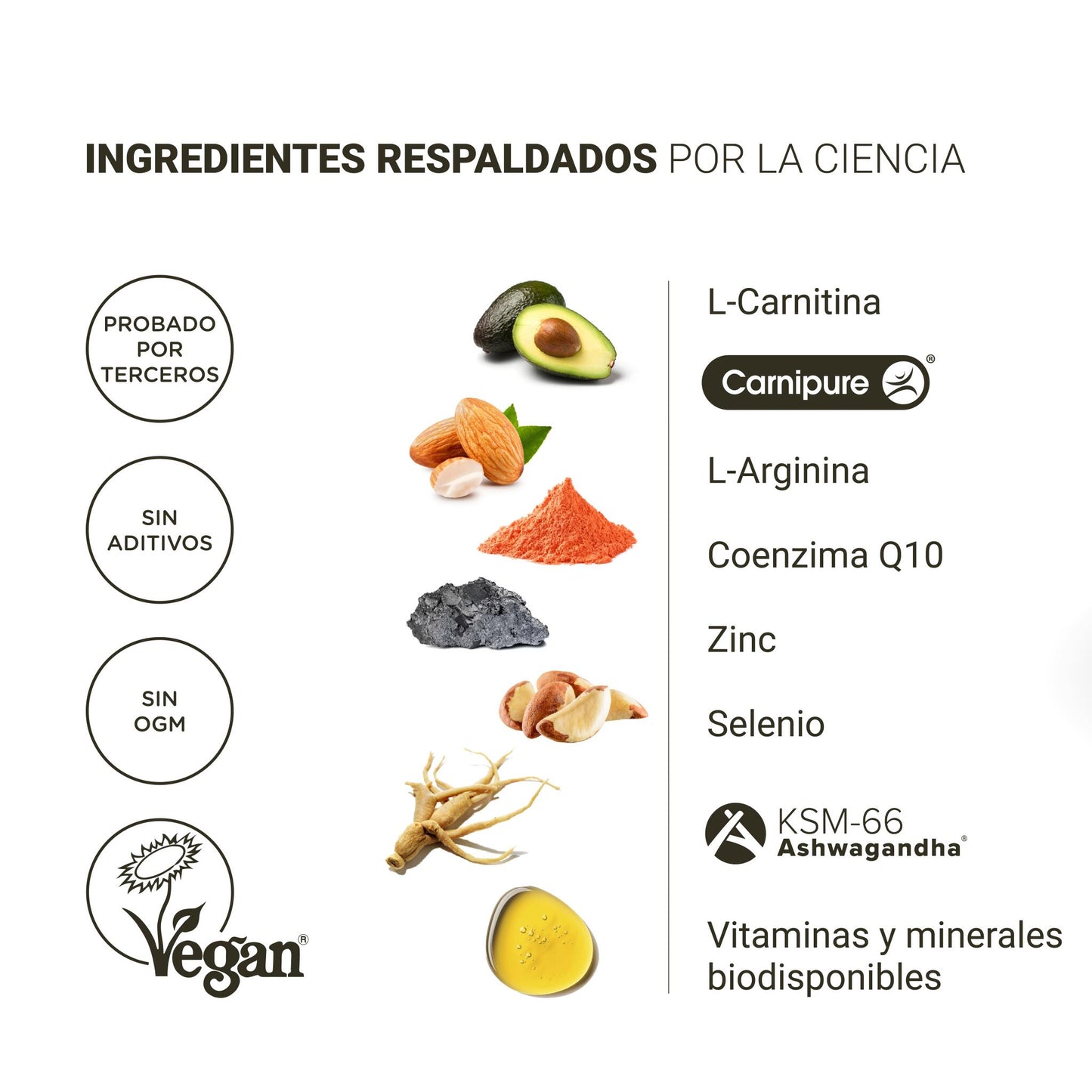 Nullure Fertilidad Masculina Con L-carnitina, Coq10 Y L-arginina (120 Cápsulas)_3