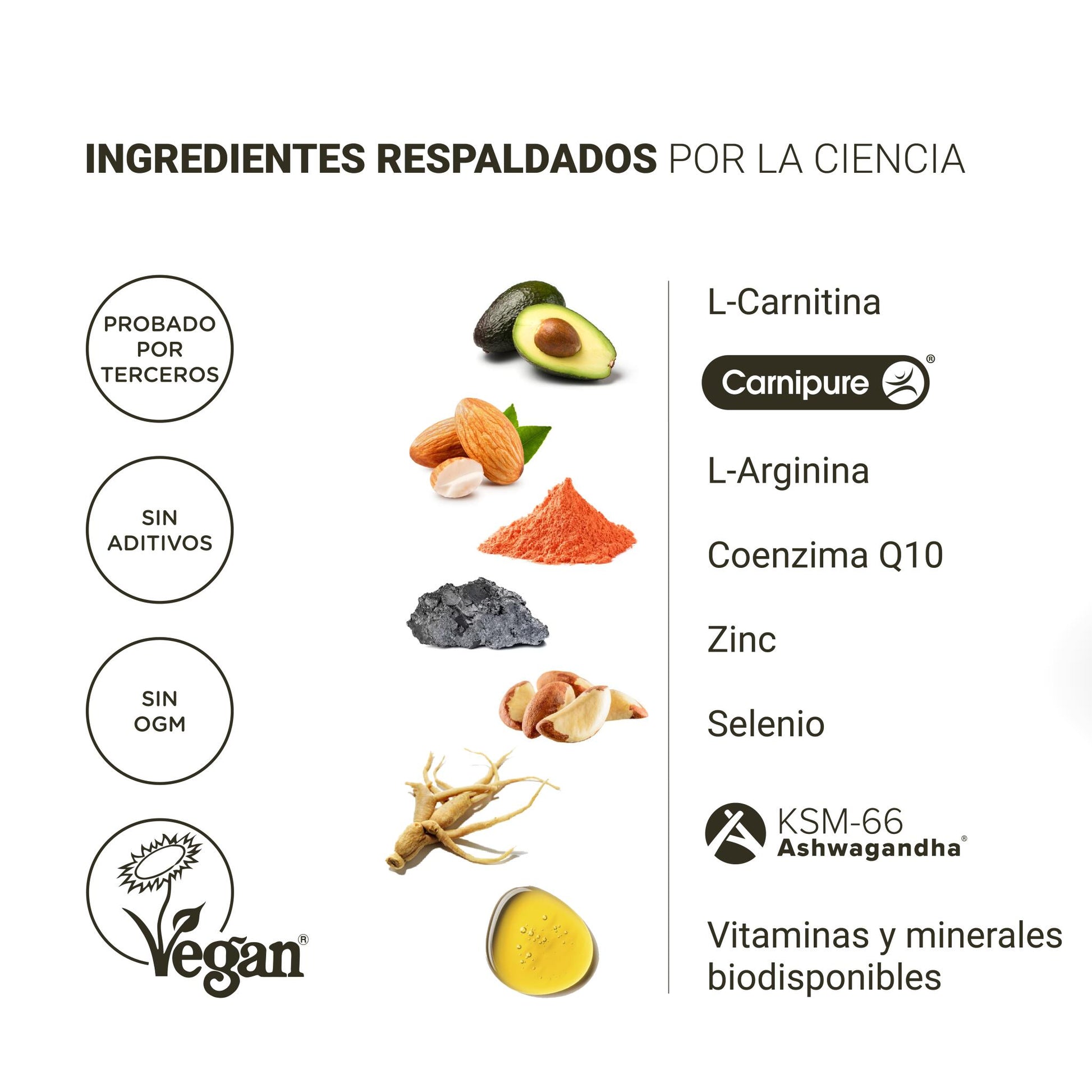 Nullure Fertilidad Masculina Con L-carnitina, Coq10 Y L-arginina (120 Cápsulas)_3