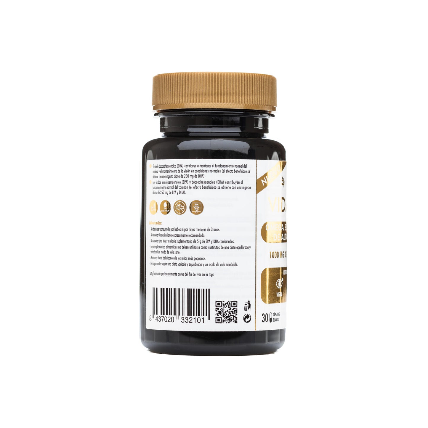 OMEGA 3 MICROALGAS VIDALIM 1000:  1.000 mg DHA EN UNA SOLA CAPSULA | 30 CAPSULAS_2