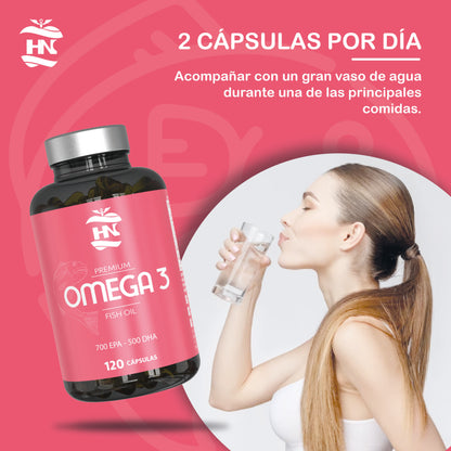 Omega 3 Capsulas 2000 Mg A Base De Aceite De Pescado - 120 Perlas Blandas Con 700mg Epa - 500mg Dha Con Vitamina E_3