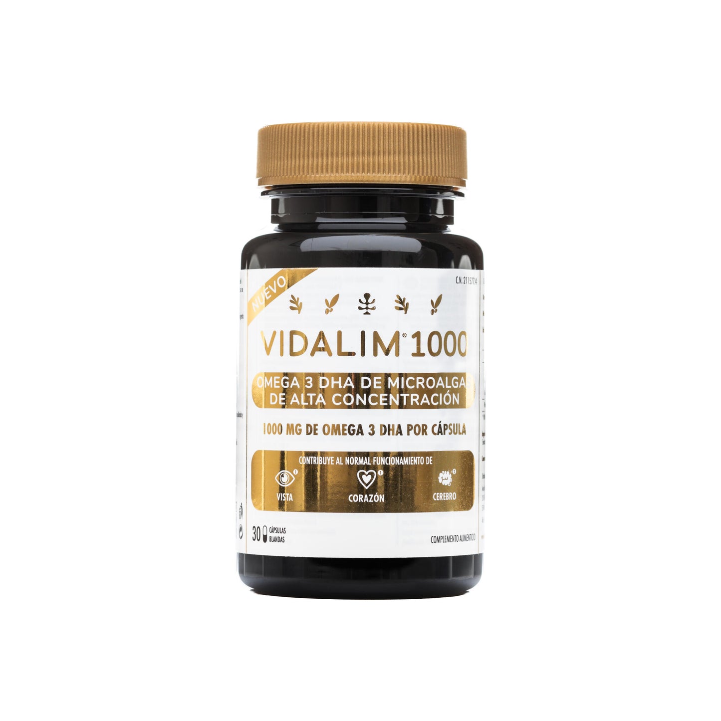 Omega 3 de Microalgas con 1.000 mg de DHA – 30 Cápsulas Vidalim_0