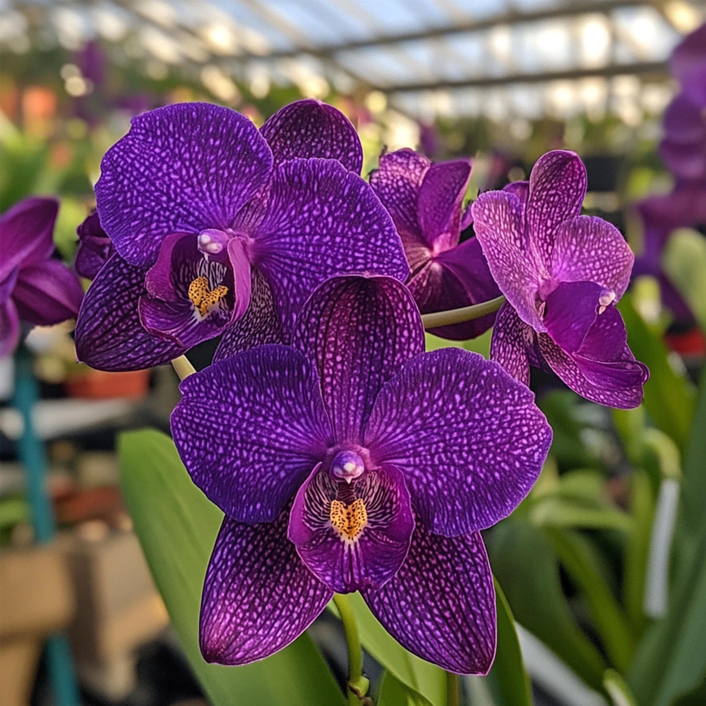 Orquídea Vanda - Vanda 'velvet Blackberry' - Altura 80-90cm_3