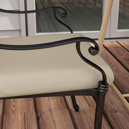 Outsunny Conjunto De Cojines Para Sillas De Comedor 47x47x7 Cm Beige_4