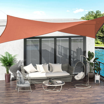 Outsunny Toldo De Vela Rectangular Para Jardín Y Exterior Repelente Al Agua_1