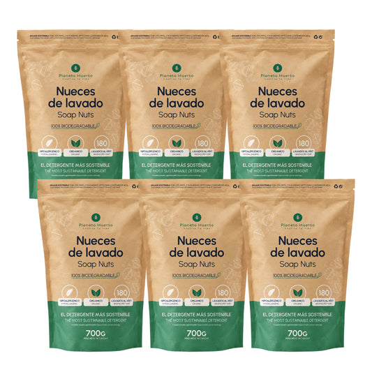 Pack 6xNueces de Lavado Planeta Huerto 700 gr