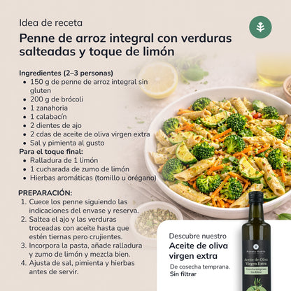 Macarrones de arroz integral ECO sin gluten Planeta Huerto 500 g