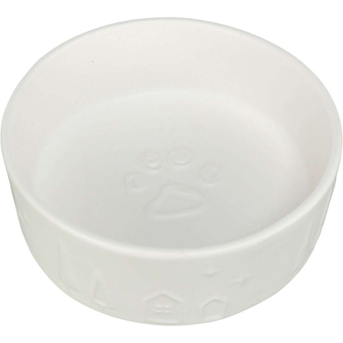 Comedero de cerámica, Navidad, 0,8 l/ø 16 cm, blanco Trixie