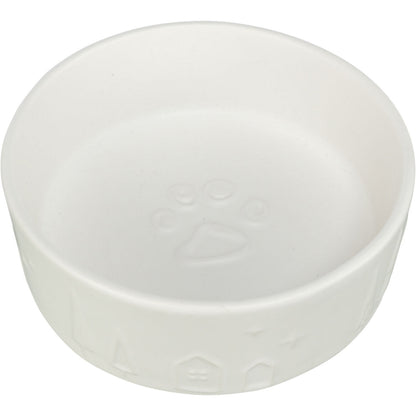 Comedero de cerámica, Navidad, 0,8 l/ø 16 cm, blanco Trixie