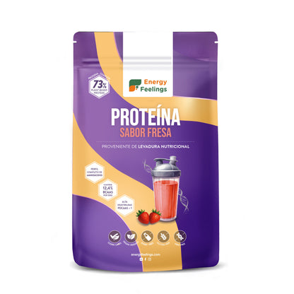 Proteína de levadura sabor fresa Energy Feelings 500 g XL Pack