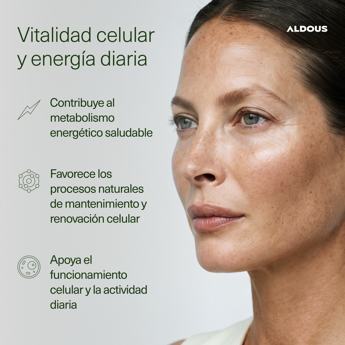 NAD+ 100% con Niacinamida, Resveratrol y Q10 100 Cápsulas Aldous Bio