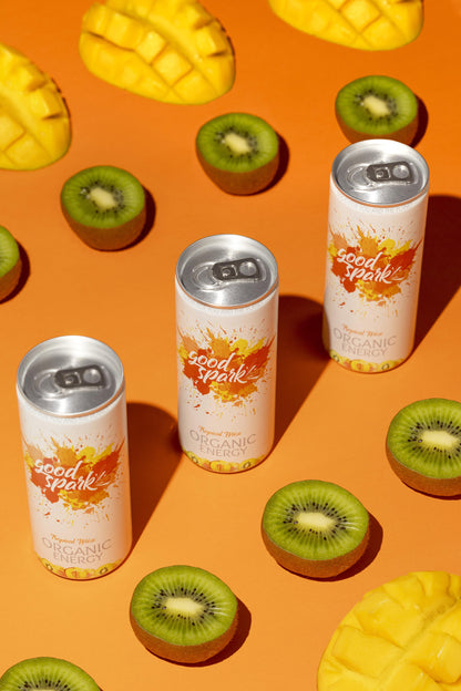Pack 12 Bebidas Energéticas Bio Tropical Mix 250 ml Good Spark_1