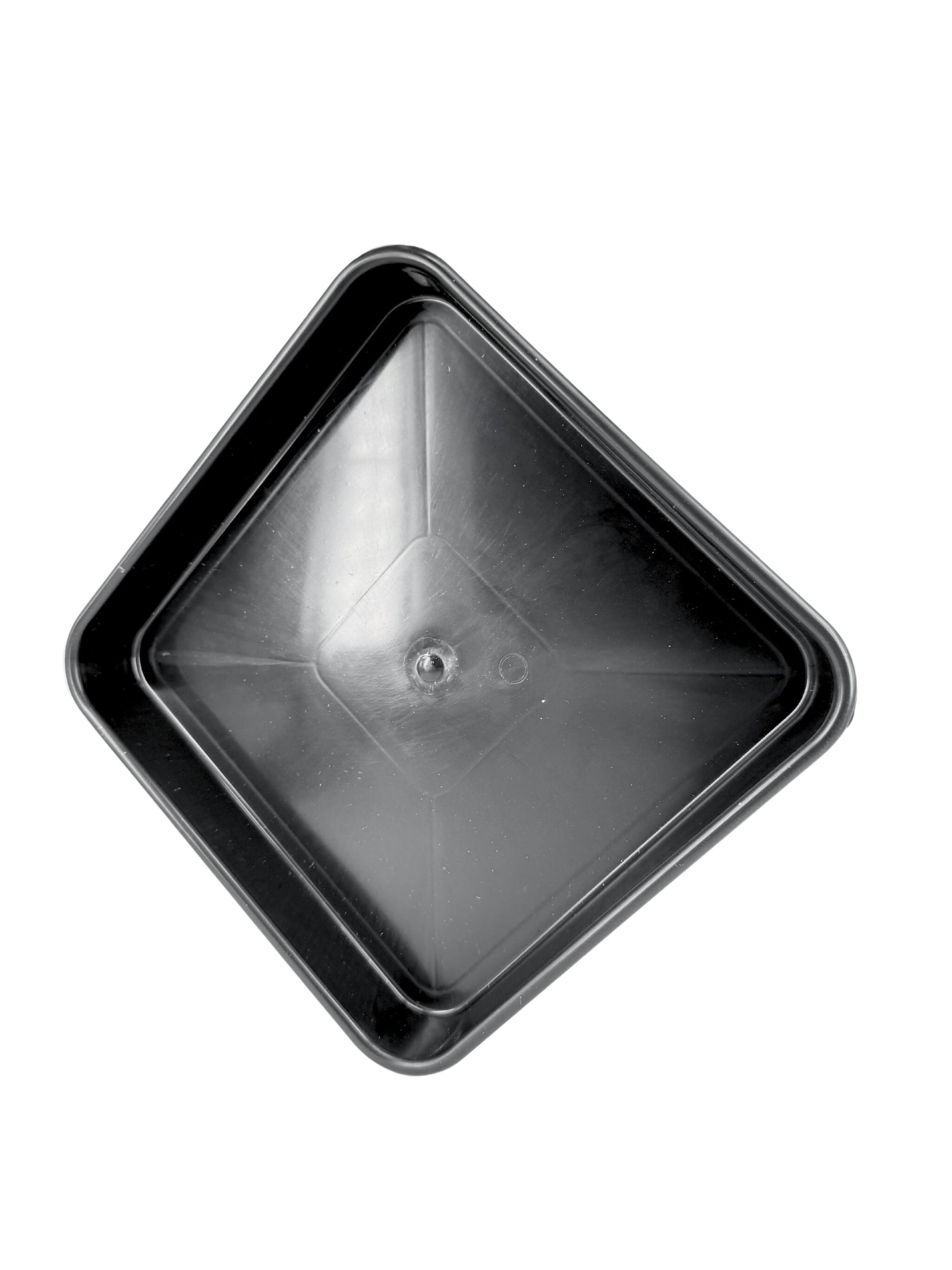 Pack 25 Bandejas Negras Para Macetas 20x20 Cm | Sin Agujeros, Plástico Grueso – Jardinería, Drenaje Y Organización_3