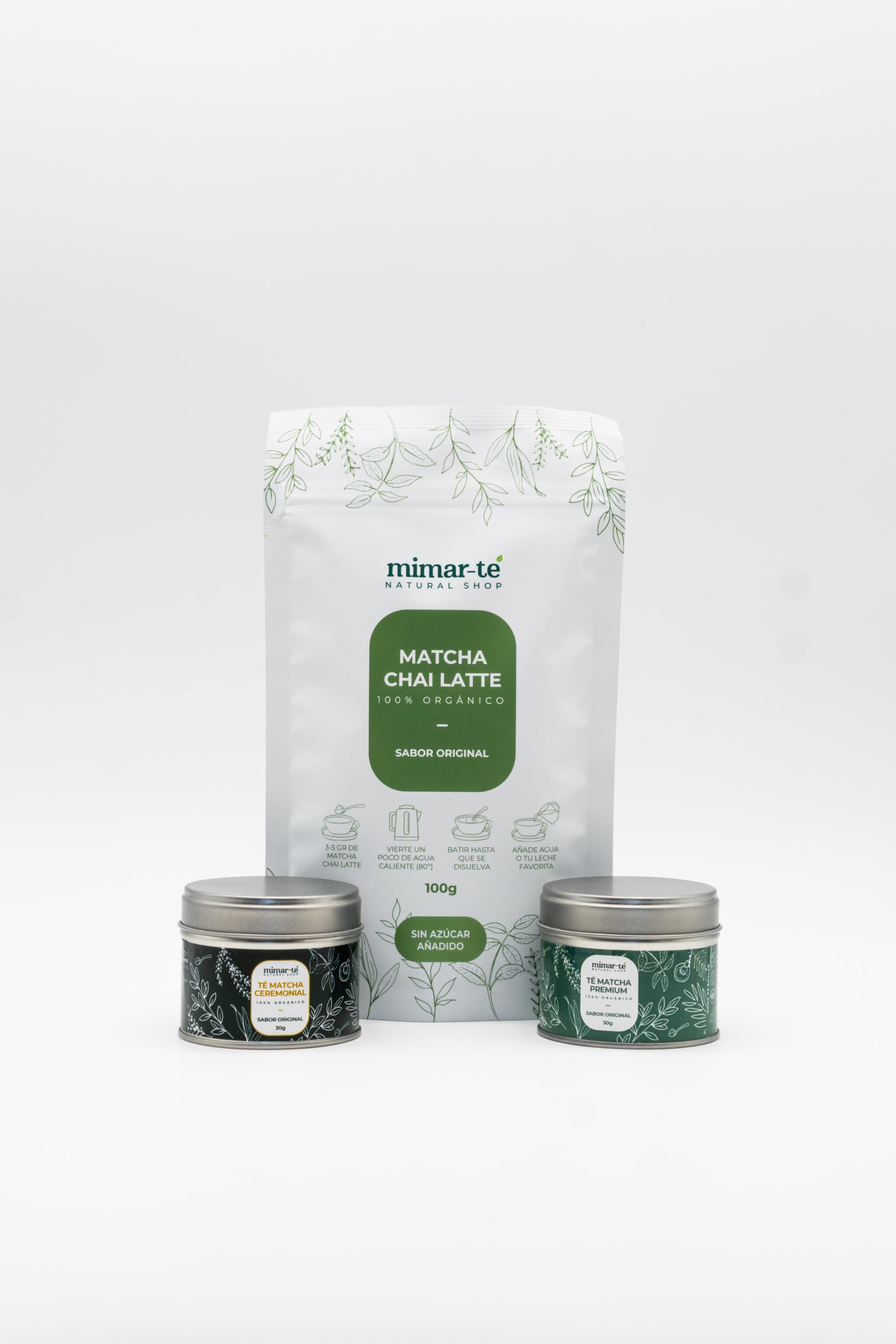 Pack A Todo Matcha Ecológico Premium, Ceremonial y Chai_0
