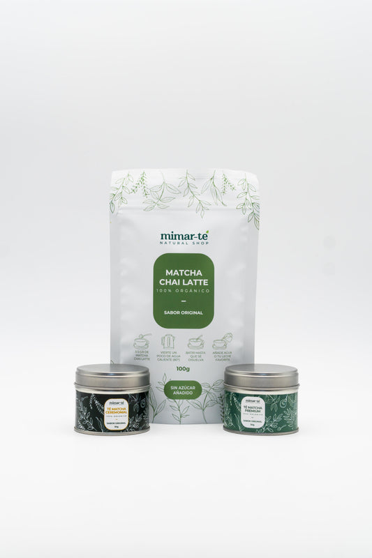 Pack A Todo Matcha Ecológico Premium, Ceremonial y Chai_0