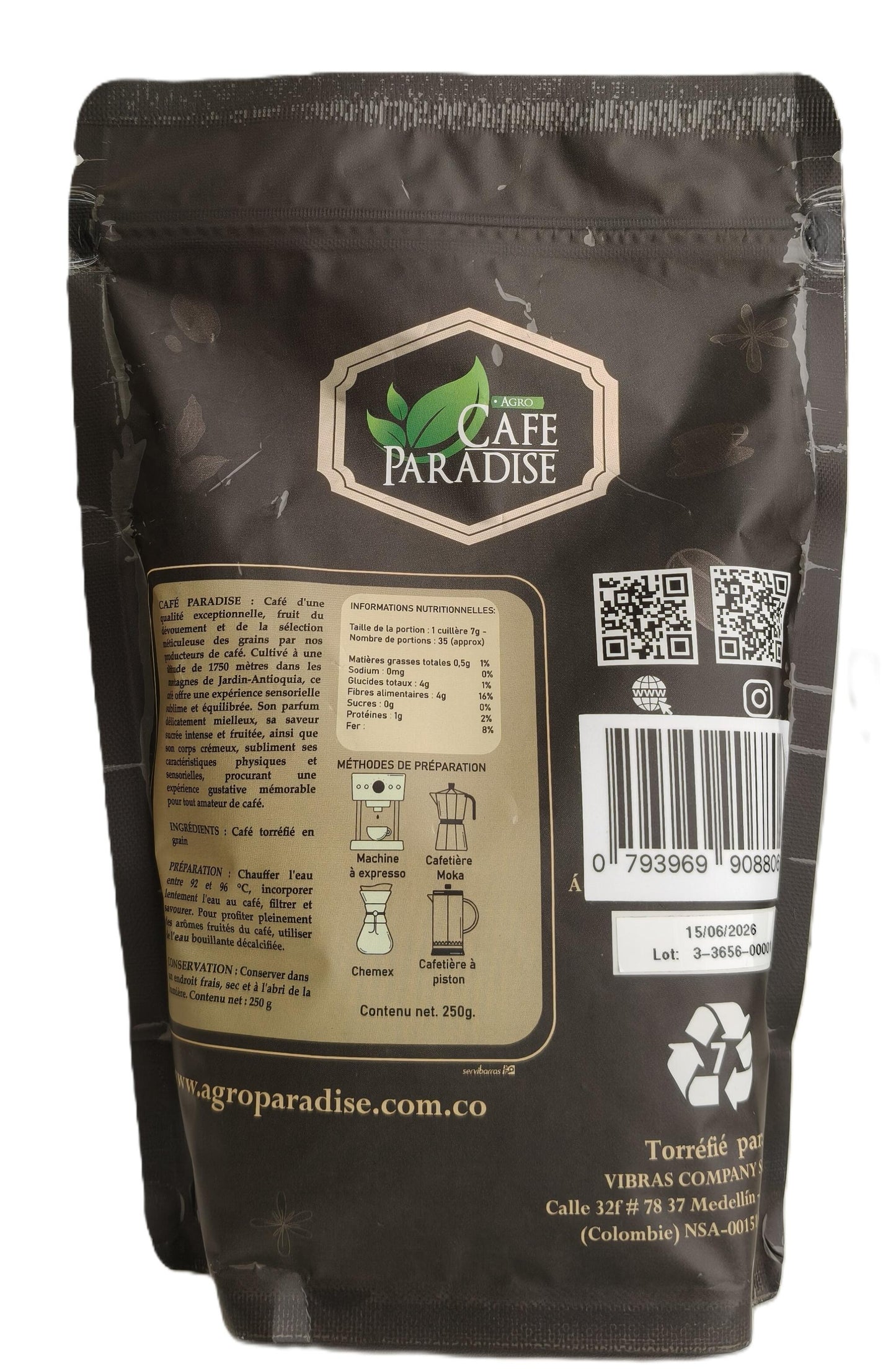 Pack Ahorro 2x Café Especial Molido – Colombia – Origen Único – 100% Arábica – 500g (2x250 G)_3