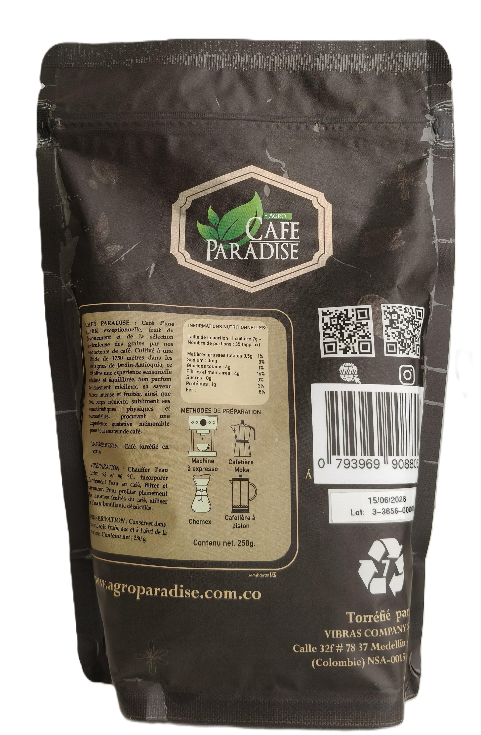 Pack Ahorro 2x Café Especial Molido – Colombia – Origen Único – 100% Arábica – 500g (2x250 G)_3