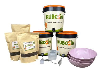 Pack De Compostaje Bokashi Kuboshi Plus_0