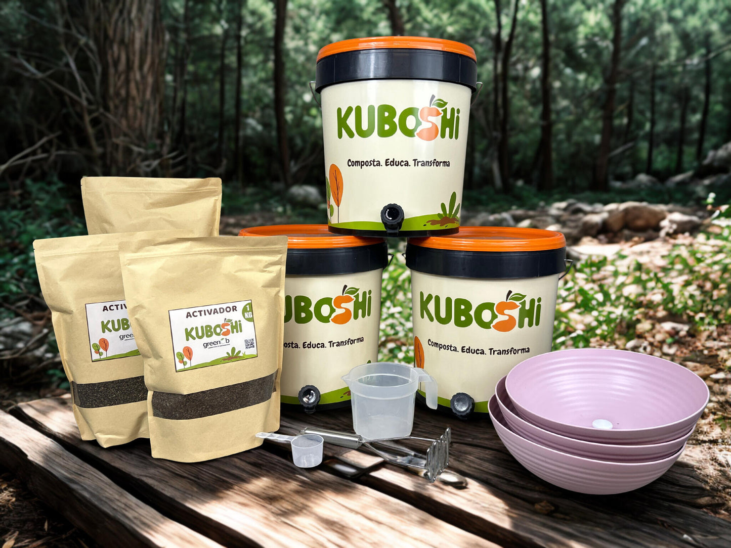 Pack De Compostaje Bokashi Kuboshi Plus_1