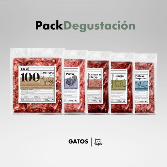 Pack De Menú Degustación Barf Para Gato_0