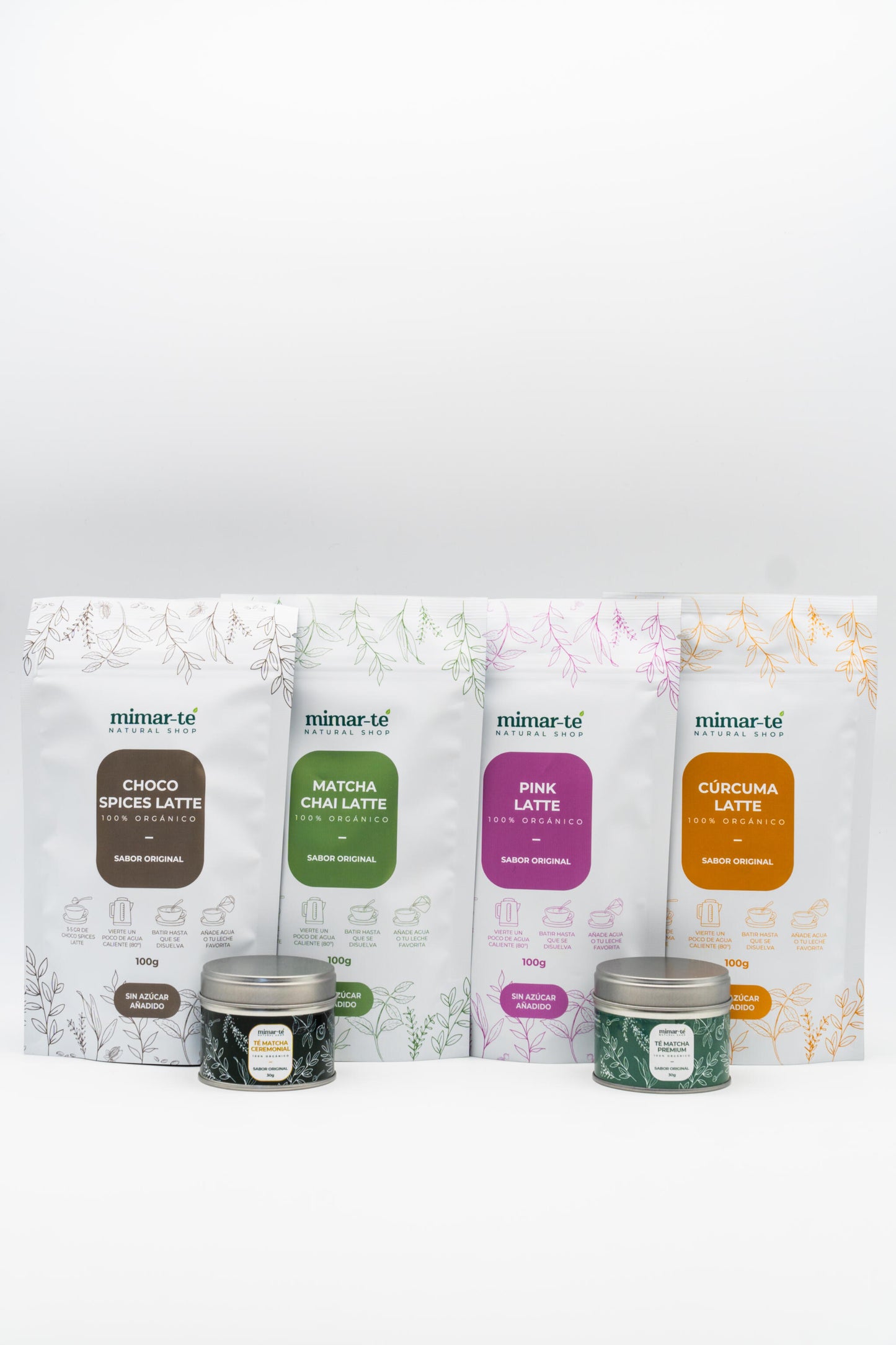 Pack Degustación con Té Matcha y Lattes Ecológico_0